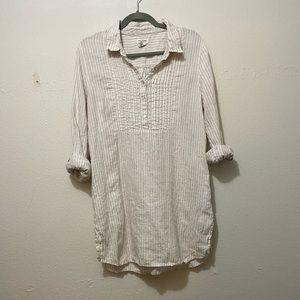 ARTISAN NY: 100% Linen Long Tunic Shirt